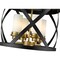 Z-Lite Malcalester 4 Light Flush Mount, Matte Black, Olde Brass & White 481F16-MB-OBR - alternate 3
